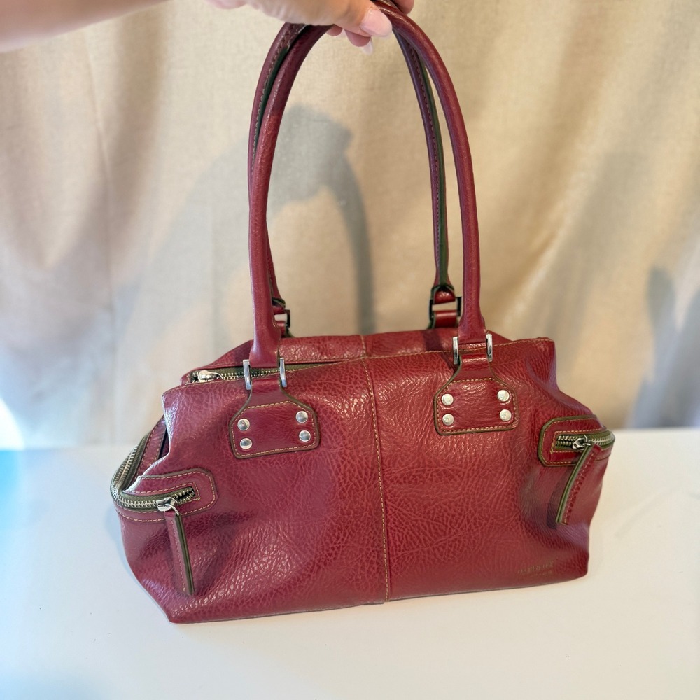 Matt & Nat Vegan Leather Satchel Handbag Burgundy Red Olive Green Shoulder Bag